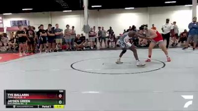 120 lbs Round 1 (6 Team) - TYE BALLARIN, Team 302 Blue vs Jayden Green, Buccaneers WC