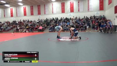 150 lbs Cons. Round 2 - Aiden Lehman, Hubbard vs Max Maclean, Tallmadge