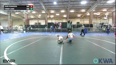 55 lbs Final - Zane Robinson, Cabot Wrestling Club vs Creed Long, Powerhouse Blue