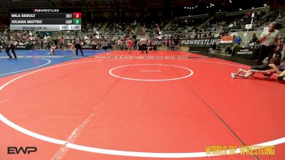 68 lbs Round Of 32 - Mila Sebolt, Sebolt Wrestling Academy vs Juliana Matteo, Lady Warriors Wrestling Club