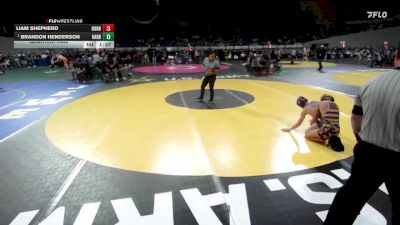 3A Boys 106 lbs Quarterfinal - Brandon Henderson, Harrisburg Boys vs Liam Shepherd, Burns Boys