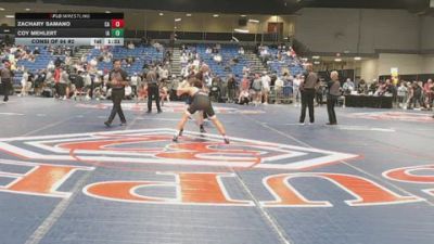 126 lbs Consi Of 64 #2 - Zachary Samano, CA vs Coy Mehlert, IA