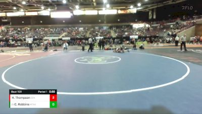 120 lbs Cons. Round 3 - Cooper Robbins, Mountain View vs Hazen Thompson, Century