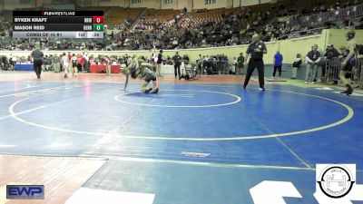 108 lbs Consi Of 16 #1 - Ryken Kraft, Bridge Creek Wrestling vs Mason Reid, Berryhill High School