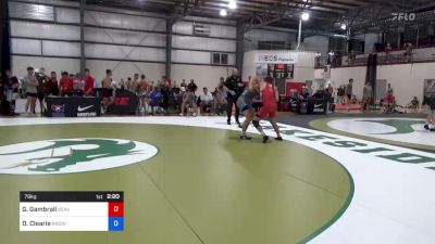 79 kg Consi Of 32 #1 - Graham Gambrall, Beaver Dam RTC vs Drew Clearie, Brown Regional Training Center