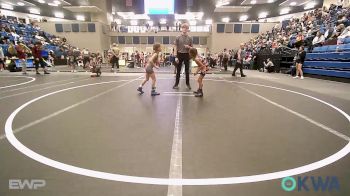 49 lbs Rr Rnd 3 - Adelyn Lonebear, Clinton Youth Wrestling vs Milaya Medrano, Cowboy Wrestling Club