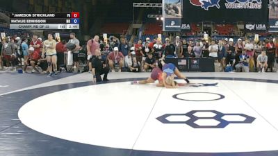 145 lbs Champ. Rd Of 32 - Jameson Strickland, Pennsylvania vs Natalie Edmisson, Missouri