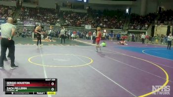 D 1 160 lbs Quarterfinal - Zach Pellerin, Catholic, BR vs Sergio Houston, Zachary