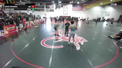 190 lbs Cons. Semi - Izaac Esparza, 951 Wrestling Club vs Dario Ruiz, South Hills High School Wrestl