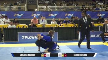 Adrianna M Jackson vs Sandra Kowalska 2026 Pan Jiu Jitsu IBJJF Championship