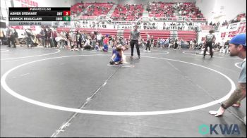 64 lbs Consi Of 8 #2 - Asher Stewart, Smith Wrestling Academy vs Lennox Beauclair, Southmoore SaberCats Wrestling