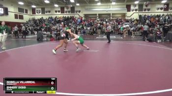 130 lbs Cons. Round 3 - Isobella Villarreal, Mason City vs Emmery Dodd, Osage