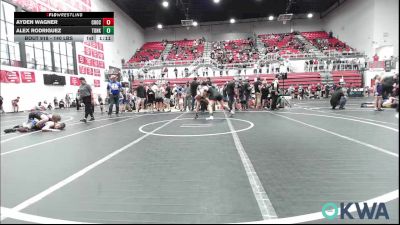140 lbs Quarterfinal - Ayden Wagner, Choctaw Ironman vs Alex Rodriguez, Tonkawa Takedown Club