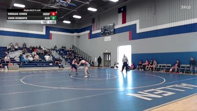 157 lbs Round 2 (3 Team) - John Roberts, Allen vs Keegan Jones, Lubbock Cooper