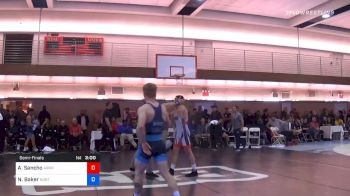 67 kg Semifinal - Alejandro Sancho, Army (WCAP) vs Nolan Baker, Northern Illinois Elite Wrestling Club