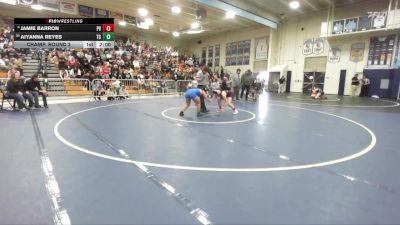 135 lbs Champ. Round 2 - Aiyanna Reyes, Temescal Canyon vs Jamie Barron, Paloma Valley