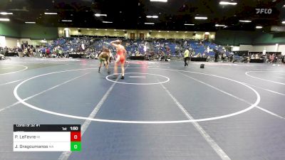 132 lbs Consi Of 32 #1 - Preston LeFevre, MI vs Jack Dragoumanos, MA