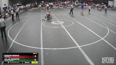 1A/2A 145 Quarterfinal - Quintin Riddick, Columbia vs Dylan Privette, North Central