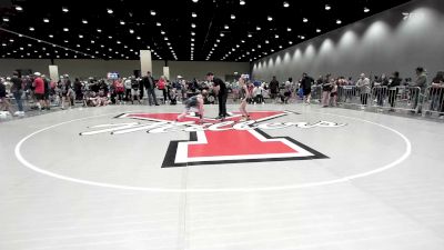 80-90 lbs Champ. Round 3 - Laneigh Jo Cartwright, Midwest City Elite vs Ellie Eaton, Northwest Grapplers