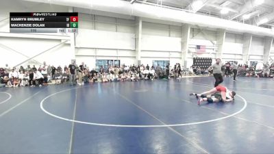 110 lbs Placement (16 Team) - Mackenzie Dolan, Idaho Green vs Kamryn Brumley, The Farm