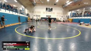 93-103 lbs Cons. Round 1 - Nikita Phillipson, Cody Middle School vs Dayton Basse, Thermopolis Middle School