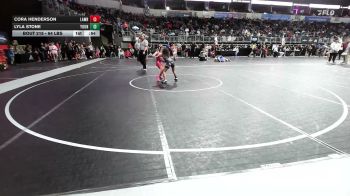 64 lbs Consi Of 4 - Cora Henderson, Lawrence Elite WC vs Lyla Stone, Young Viking Warriors