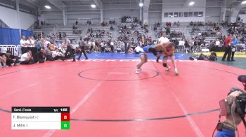 182 lbs Semifinal - Trenton Blomquist, AZ vs Jordan Mills, FL