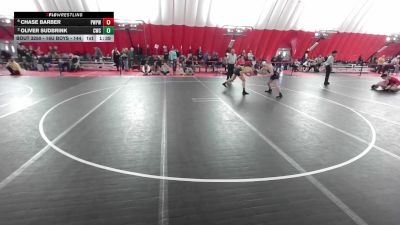 16U Boys - 144 lbs Semis - Chase Barber, Port Washington Piranha Wrestling Club vs Oliver Sudbrink, Cadott Wrestling Club