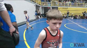 49 lbs Quarterfinal - Briggs Cole, Weatherford Youth Wrestling vs Noah Backus, Newkirk Takedown Club