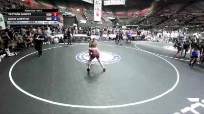157 lbs Treyton Sheets, KCWA - Kern County Wrestling Association vs David Griffith, NAWA - North Area Wrestling Association