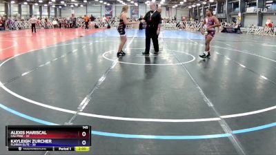 145 lbs Rd# 7- 9:00am Saturday - Lailana Moultre, Cali Pink vs Aubree Penuel, Florida Elite