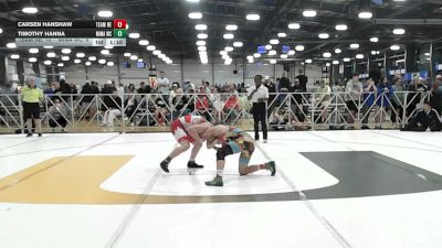 126 lbs Rr Rnd 1 - Carsen Hanshaw, Nebraska Blue - HSB vs Timothy Hanna, MICHIGAN MAFIA WC - HSB