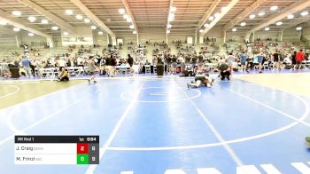 132 lbs Rr Rnd 1 - Jake Craig, Smittys Barn vs Marco Frinzi, Beca Gold