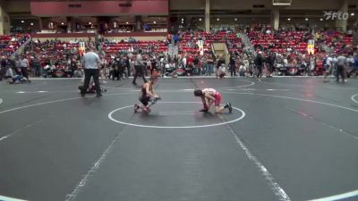 58 lbs Champ. Round 2 - Kaiden Armstrong, Hoisington Jr Cardinals vs Billy Roberts, Greater Heights Wrestling