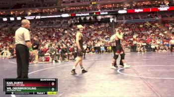 3A-138 lbs Quarterfinal - Kael Kurtz, Iowa City, City High vs Wil Oberbroeckling, Southeast Polk