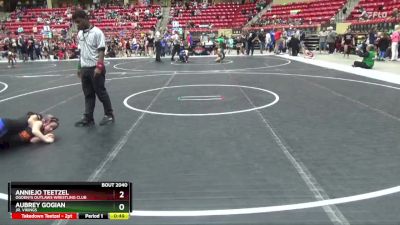 60 lbs Round 3 - Aubrey Gogian, Jr. Vikings vs AnnieJo Teetzel, Ogden?s Outlaws Wrestling Club