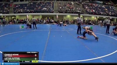 70 lbs Cons. Round 4 - Charlie Novak, New Prague vs Loftan Alfstad, Moen Wrestling Academy