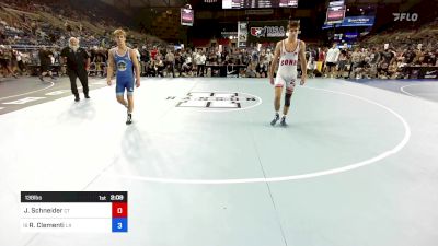 138 lbs Cons 32 #2 - Jt Schneider, CT vs Richie Clementi, LA