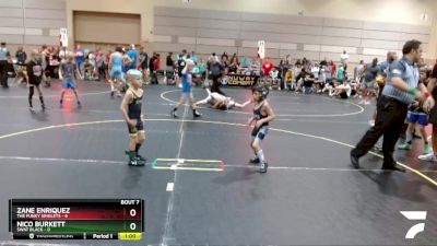 43 lbs Semis & 1st Wrestleback (8 Team) - Nico Burkett, SWAT Black vs Zane Enriquez, The Funky Singlets