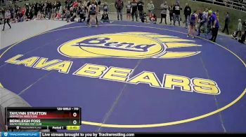 110 lbs Round 2 - Berkleigh Foss, South Medford Mat Club vs Taylynn Stratton, Hermiston Wrestling