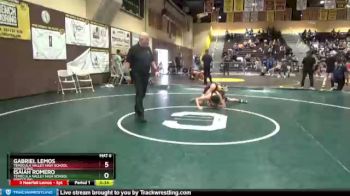 132 lbs Cons. Round 3 - Isaiah Romero, Temecula Valley High School Wrestling vs Gabriel Lemos, Temecula Valley High School Wrestling