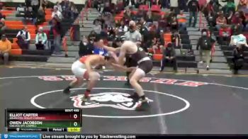 170 lbs Cons. Round 3 - Owen Jacobson, Chicago (MT. CARMEL) vs Elliot Carter, Arlington Heights (HERSEY)