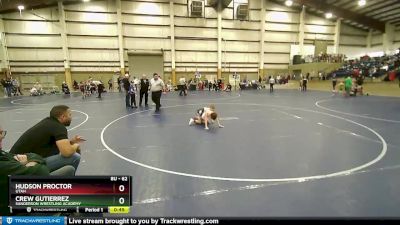 62 lbs Cons. Semi - Hudson Proctor, Utah vs Crew Gutierrez, Sanderson Wrestling Academy