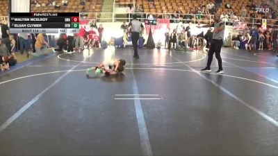 42 lbs Quarterfinal - Walynn McElroy, Diamond Wrestling Academy vs Elijah Clymer, Beavercreek Youth Wrestling
