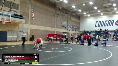 184 lbs Cons. Semi - Ethan Ensrud, Linfield University vs Owen Gudmundson, Simon Fraser (B.C.)