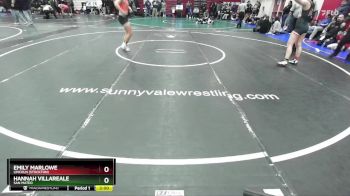 130 lbs Champ. Round 2 - Emily Marlowe, Lincoln (Stockton) vs Hannah Villareale, San Mateo