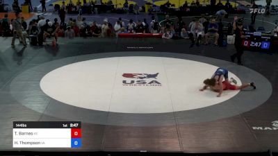 144 lbs Cons 64 #2 - Tommy Barnes, KS vs Hayden Thompson, VA