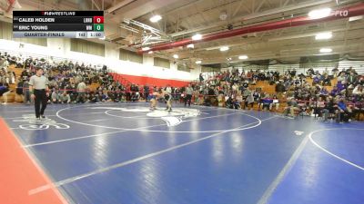 150 lbs Quarterfinal - Caleb Holden, Londonderry vs Eric Young, White Mountains