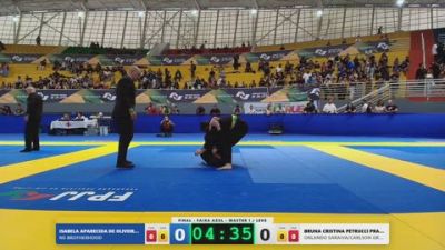 ISABELA APARECIDA DE OLIVEIRA NA vs BRUNA CRISTINA PETRUCCI PRATES M 2026 FPJJ Campeonato Paulista