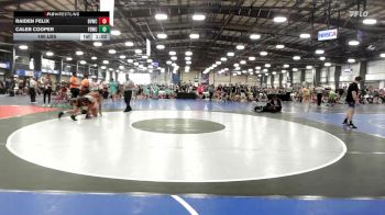 160 lbs Rr Rnd 1 - Raiden Felix, Buffalo Valley Black vs Caleb Cooper, Fight Barn WC